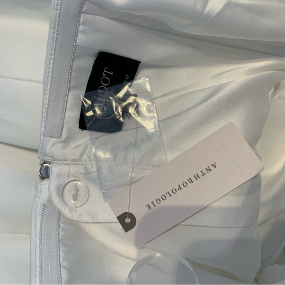 Anthropologie Bardot Mirian Strapless Hourglass Mini Dress 8 Wedding White - Picture 11 of 11